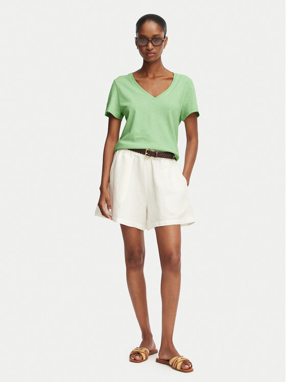 Tommy Hilfiger Tommy Hilfiger Camiseta WW0WW48704 Verde claro Regular Fit