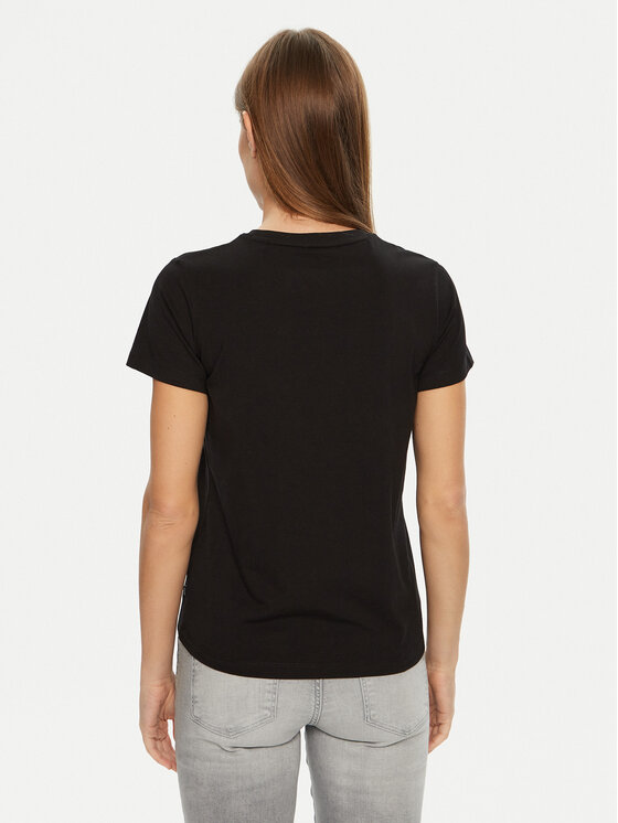 Guess Jeans Guess Jeans T-Shirt W5RI54 J1314 Μαύρο Regular Fit