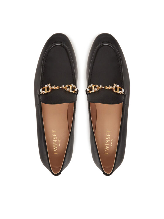 TWINSET Loafers TWINSET 251TCP134 Čierna