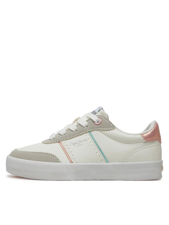 Pepe Jeans Sneakersy Pepe Jeans Kenton Origin G PGS30602 Biela