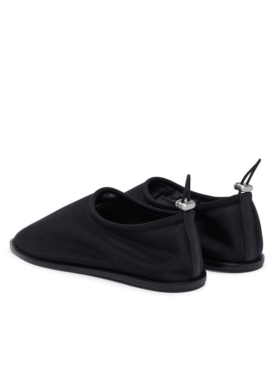 Calvin Klein Μπαλαρίνες Calvin Klein Stretch Ballerina Shoe Spac Mesh HW0HW03041 Μαύρο