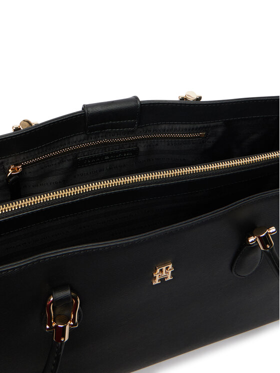 Tommy Hilfiger Τσάντα Tommy Hilfiger Th Grace Satchel AW0AW18750 Μαύρο