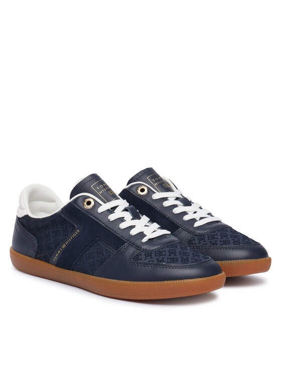 Tommy Hilfiger Sneakersy Tommy Hilfiger Th Tribeca Sneaker Monogram FW0FW09691 Tmavomodrá