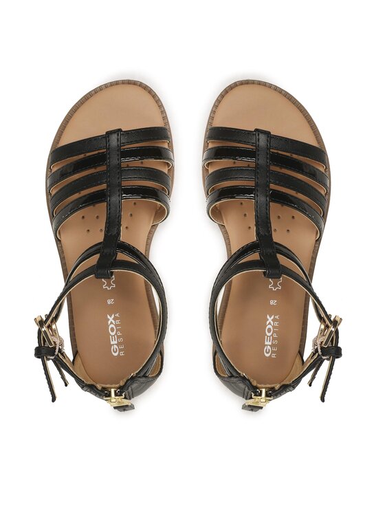 Geox Sandale Geox J Sandal Karly Girl J7235D05402C9999 S Negru