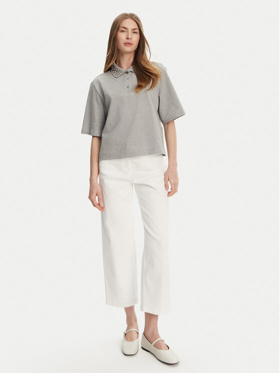 Marella Marella Поло Gonzaga 2513951014 Сірий Relaxed Fit