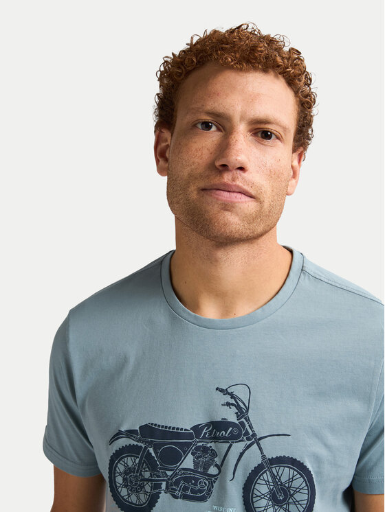 Petrol Industries Petrol Industries Camiseta M-1050-TSR707 Azul Regular Fit