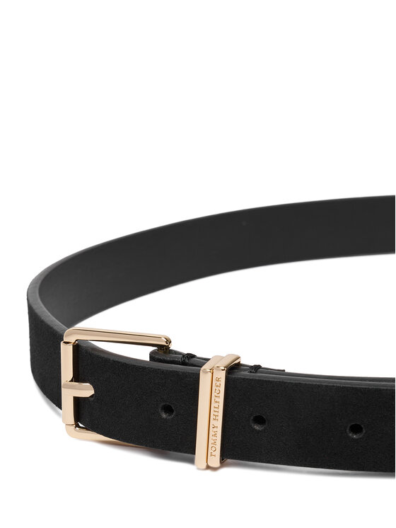 Tommy Hilfiger Колан Tommy Hilfiger Th Square 2.5 Nb AW0AW19143 Черен