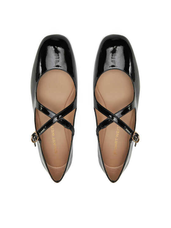 Stuart Weitzman Балетки Stuart Weitzman Clem Flat SK070 Чорний