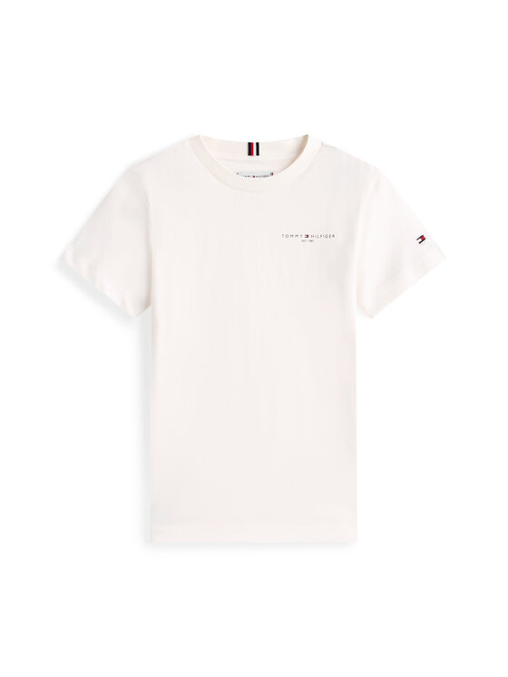Tommy Hilfiger Tommy Hilfiger Camiseta Mini Corp KS0KS00661 Écru Regular Fit