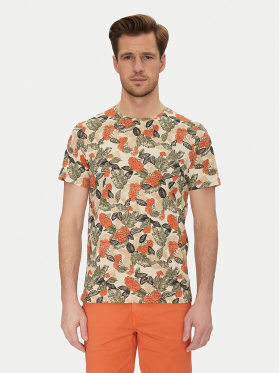 Blend Blend Футболка 20717778 Бежевий Regular Fit