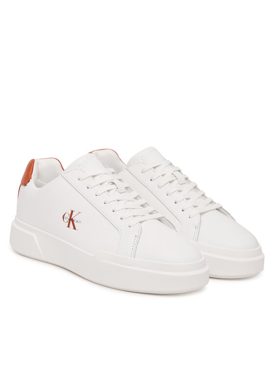 Calvin Klein Tenisice Calvin Klein Chunky Cupsole Laceup Lth YM0YM01344 Bijela