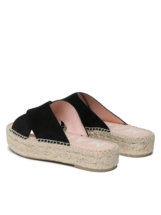 Manebi Еспадрильї Manebi Double Sole X Bands Sandals K 1.0 DX Чорний