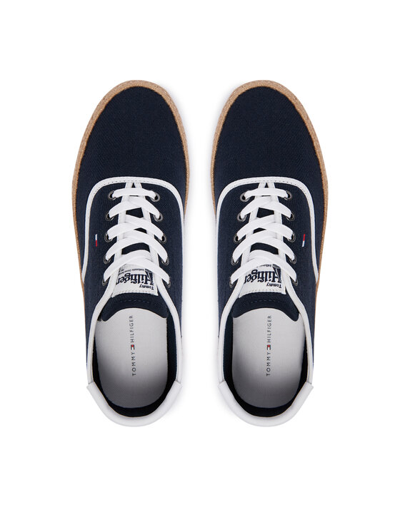Tommy Hilfiger Espadryle Tommy Hilfiger Th Hi Vulc Core Jutte Canvas FM0FM05872 Granatowy