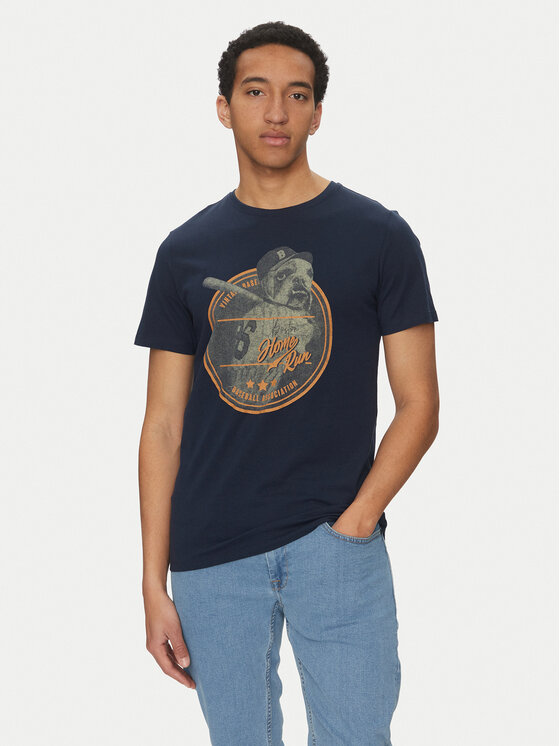 Blend Blend T-shirt 20717764 Tamnoplava Regular Fit