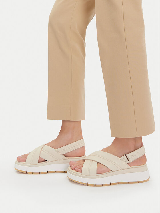 Clarks Босоніжки Clarks Tuscan Cross 26181470 Écru