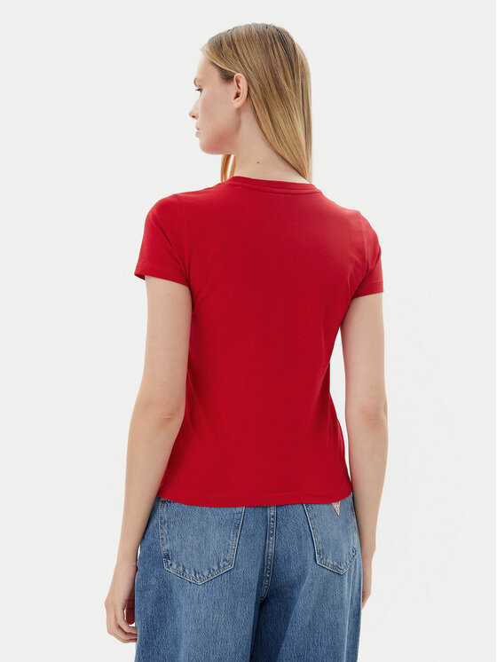 Guess Jeans Guess Jeans T-Shirt W5RI4 2K8HM0 Κόκκινο Regular Fit