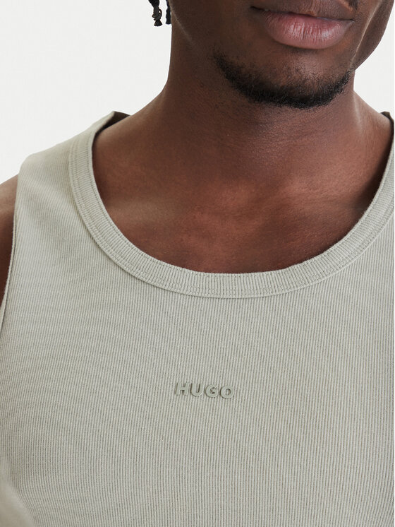 HUGO HUGO Camiseta sin mangas Dapota 50563744 Verde Slim Fit