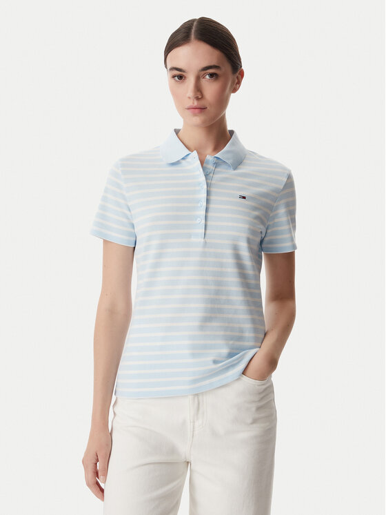 Tommy Jeans Tommy Jeans Polo Essential DW0DW22820 Azul claro Regular Fit