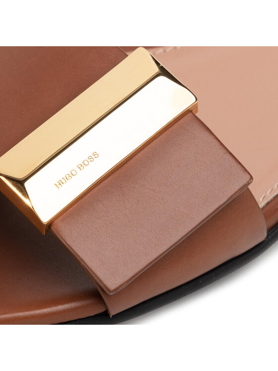 BOSS Papucs BOSS Nathalie Slide-C 50429780 10220482 01 Barna