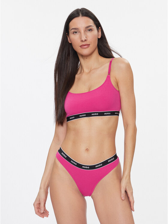 HUGO HUGO Conjunto de sujetadores tipo top Twin Bralette 50480158 Rosa