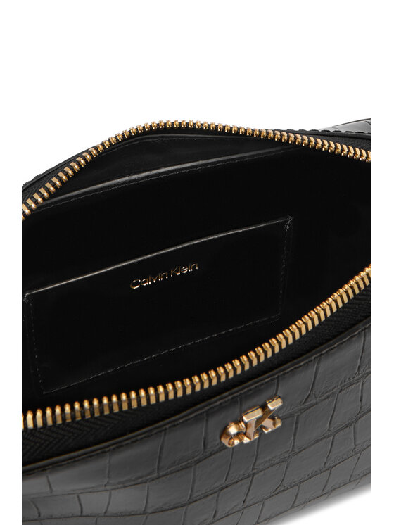 Calvin Klein Soma Calvin Klein Ck Croc Camera Bag LV04F3285G Melns