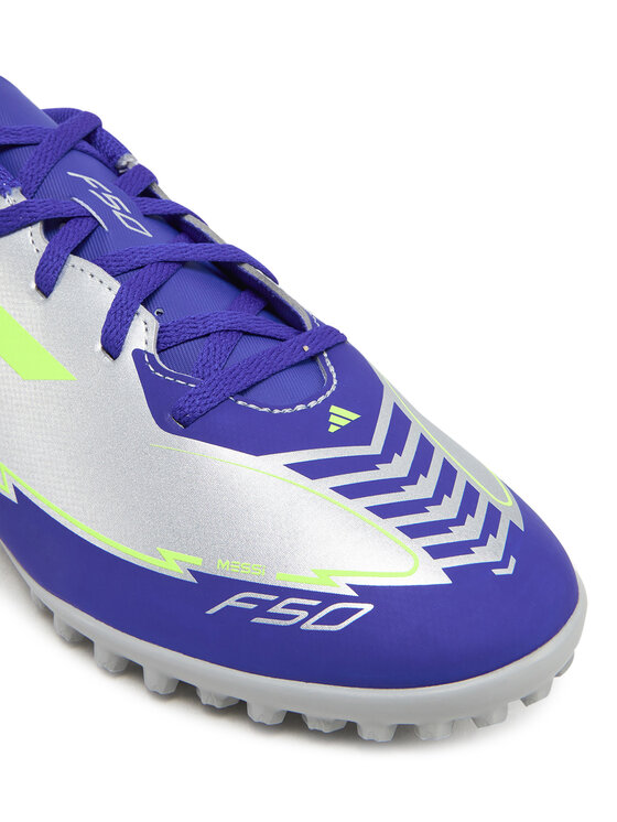 adidas Futbalové topánky adidas F50 Club Messi Turf IH0917 Sivá
