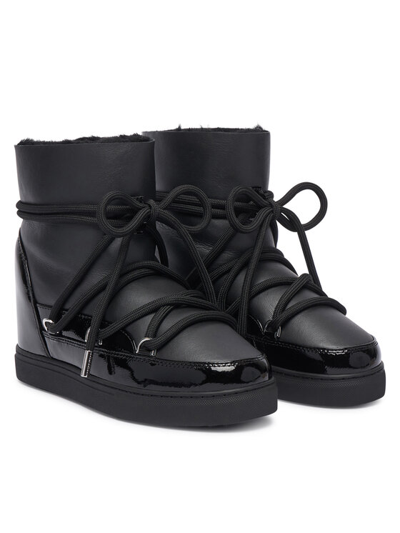 Inuikii Snehule Inuikii Gloss Wedge 1001.004.0052 Čierna
