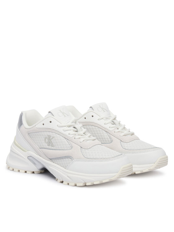 Calvin Klein Sneakersy Calvin Klein Hike Runner Mesh Mix Met Mg YW0YW02009 Biela