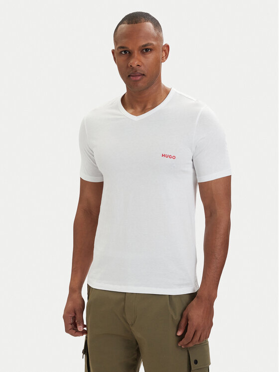 HUGO HUGO Conjunto de camisetas 50566316 Blanco Regular Fit