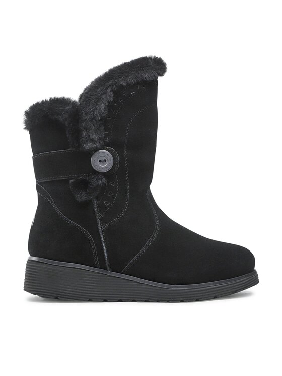 Skechers Členková obuv Skechers Cozy Peak 49811/BLK Čierna