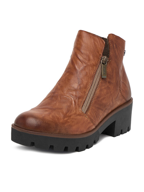 Rieker Μποτάκια Rieker CEO-79254-22 Καφέ