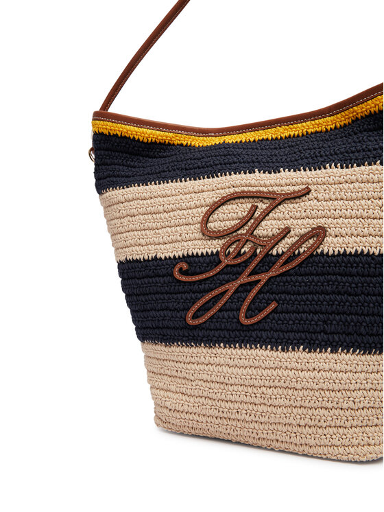 Tommy Hilfiger Rankinė Tommy Hilfiger Th Nautical Bucket Crochet Str AW0AW18814 Spalvota
