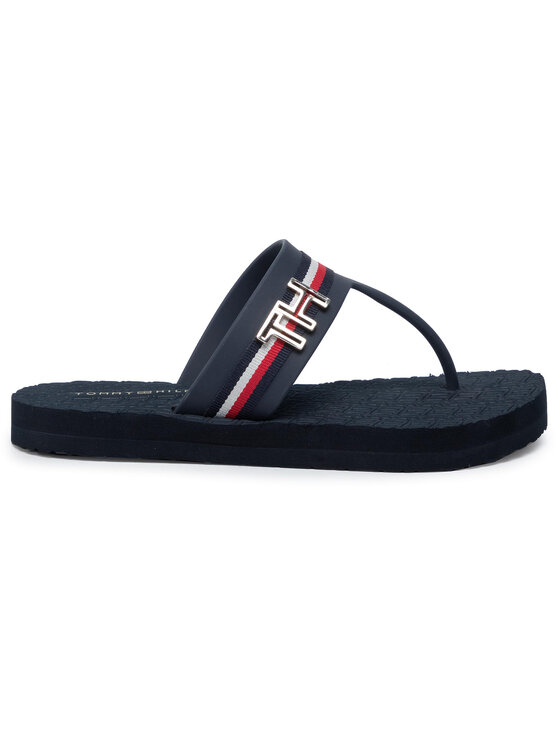 Tommy Hilfiger Japanke Tommy Hilfiger Hardware Detail Beach Thong FW0FW04370 Tamnoplava