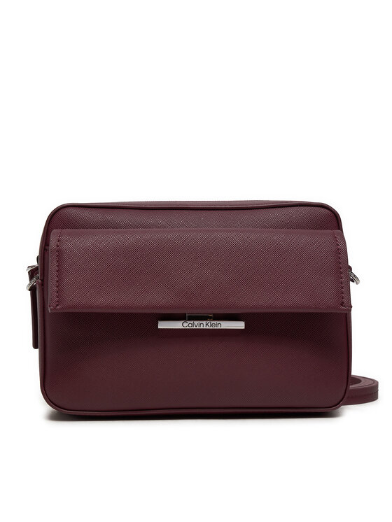 Calvin Klein Ročna torba Calvin Klein Linear K60K612564 Bordo rdeča