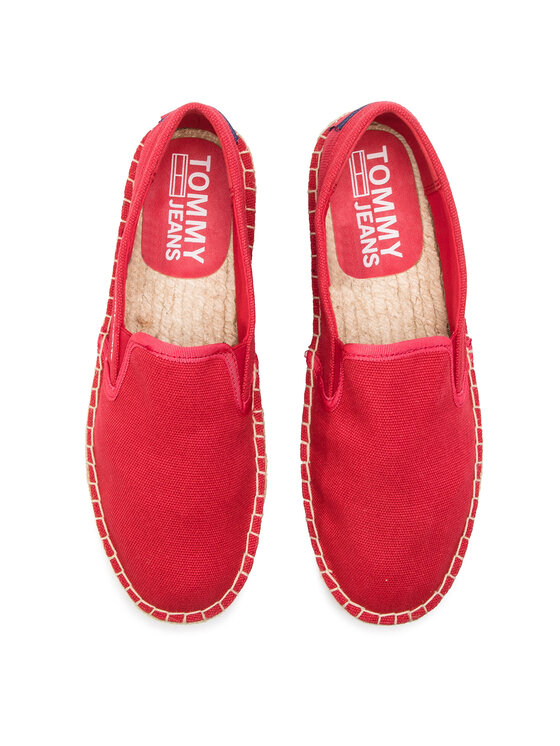 Tommy Jeans Espadrilky Tommy Jeans Flag Espadrille EM0EM00232 Červená