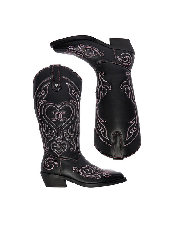 Juicy Couture Cizme și botine cowboy Juicy Couture CEO-HY24113-10 Negru