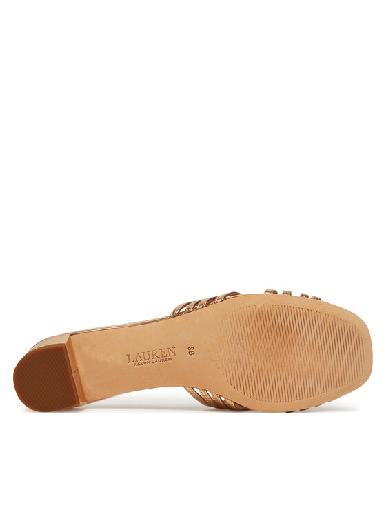 LAUREN RALPH LAUREN Šľapky LAUREN RALPH LAUREN Fay 802966855001 Zlatá