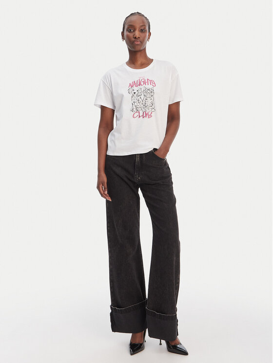 Liu Jo Liu Jo Camiseta WA6132 JS923 Blanco Regular Fit