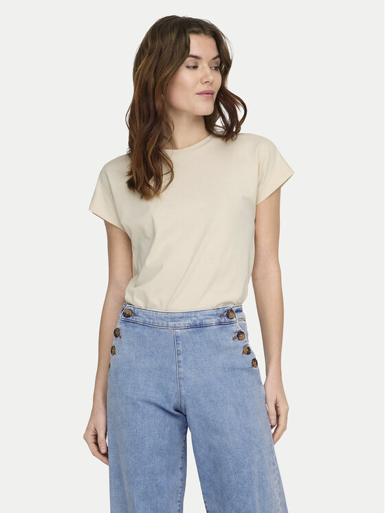ONLY ONLY Camiseta Erica 15308926 Beis Oversize