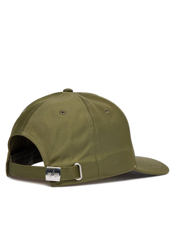 Alpha Industries Бейсболка Alpha Industries Metal Label 156905 Зелений