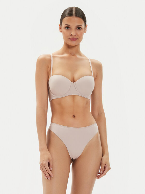 Tommy Hilfiger Tommy Hilfiger Sujetador tipo Bardot UW0UW05378 Beis