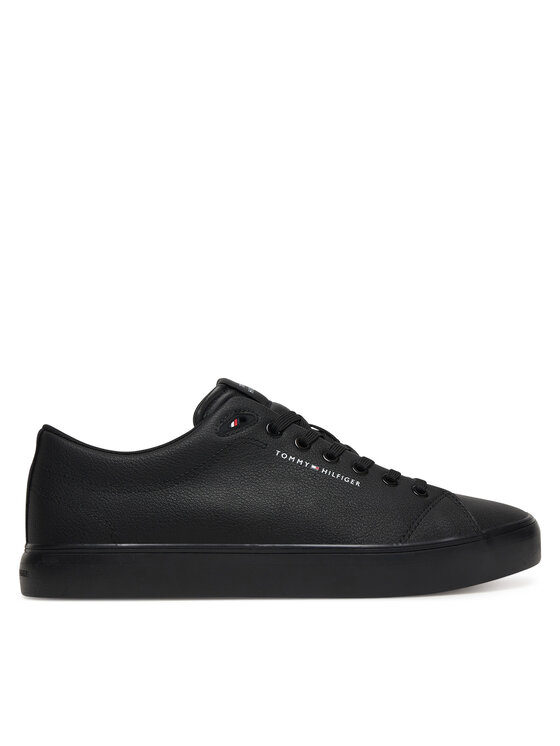 Tommy Hilfiger Sneakersy Tommy Hilfiger Th Hi Vulc Core Low Lth Ii Ess FM0FM05511 Černá