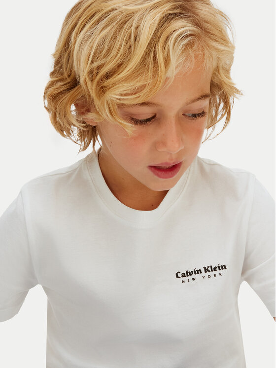 Calvin Klein Jeans Calvin Klein Jeans Camiseta Minimal Logo IB0IB02608 Blanco Regular Fit