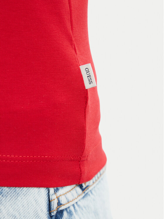 Guess Jeans Guess Jeans Топ W6YP20 K4202 Червоний Slim Fit