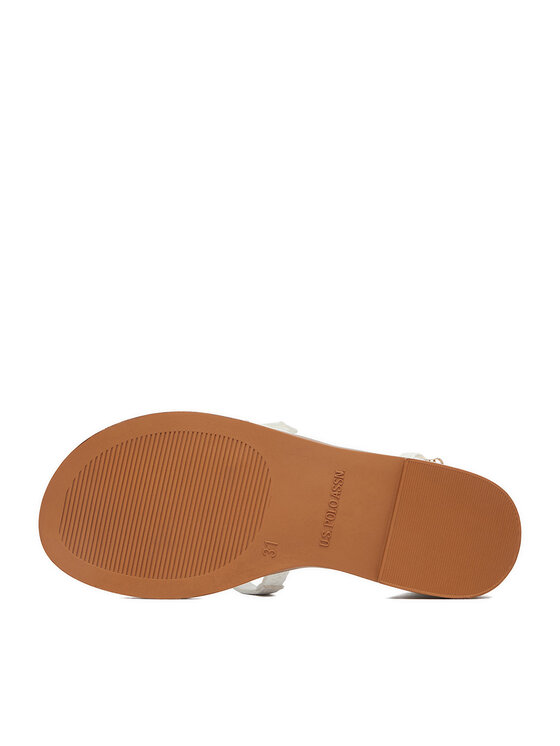 U.S. Polo Assn. Босоніжки U.S. Polo Assn. EO-ANGE001K/6Y1 Білий