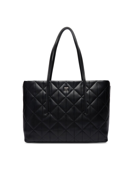 Calvin Klein Táska Calvin Klein Quilted Small Tote LV04F3325G Fekete