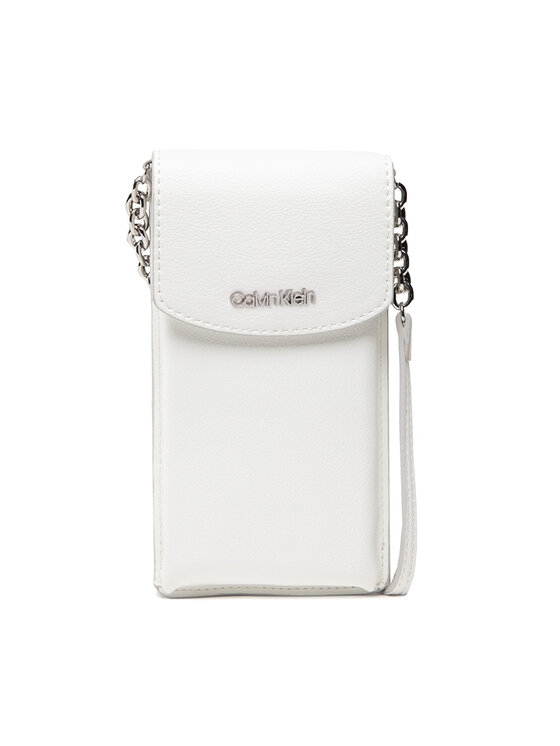 Calvin Klein Geantă pentru telefon Calvin Klein Phone Pouch Xbody K60K608246 Alb