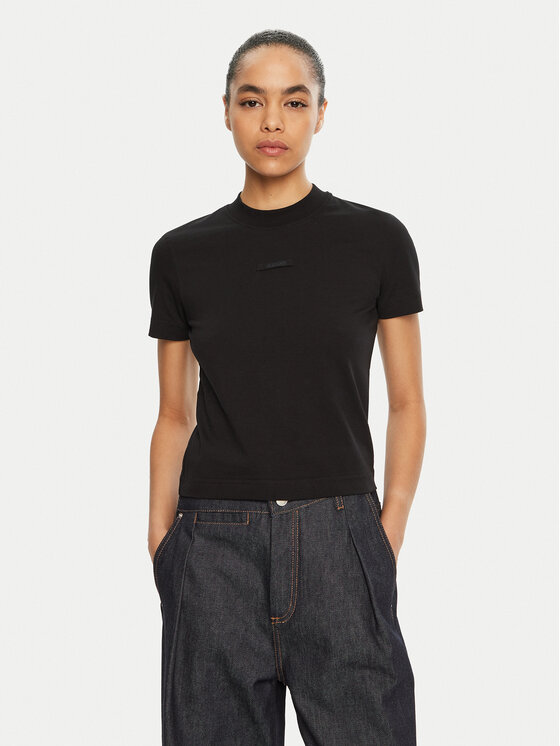 JACQUEMUS JACQUEMUS Marškinėliai 24E241JS133 Juoda Regular Fit