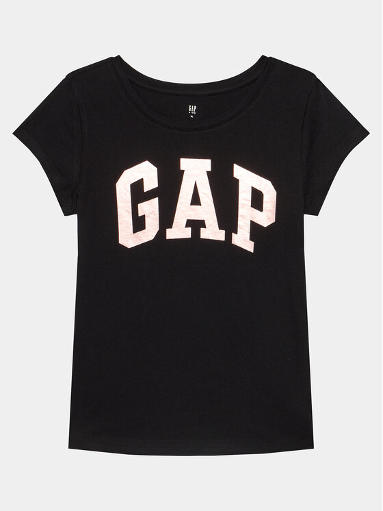 Gap Gap Футболка 460525-00 Чорний Regular Fit