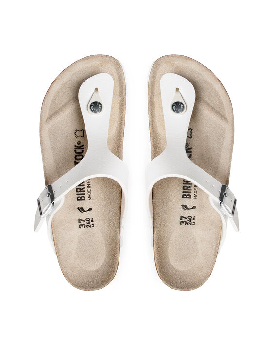 Birkenstock Japonki Birkenstock Gizeh 0043733 Biały